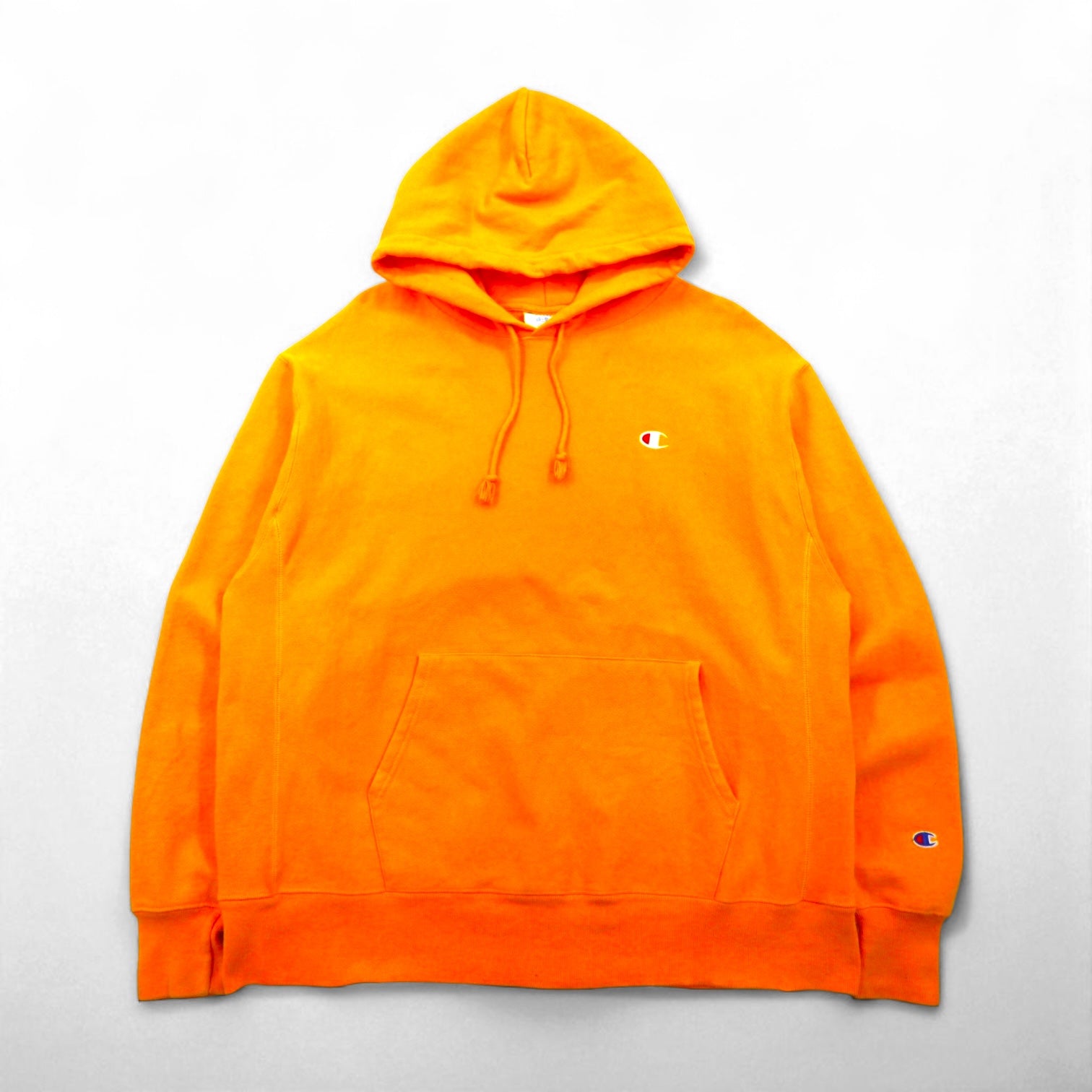 Champion Reverse Weave Pullover Hoodie, Size 3XL, Yellow, with Blue Single Tag, Reissue, Big Size