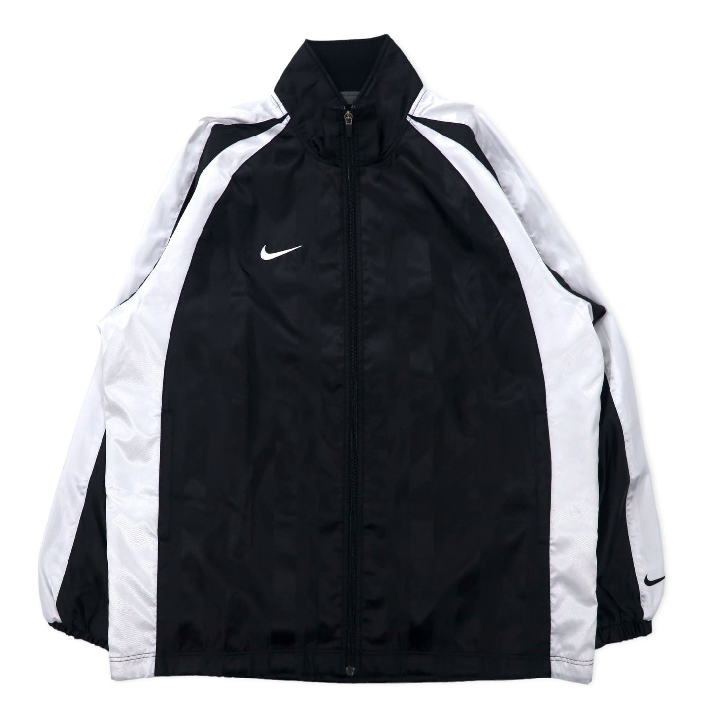 NIKE 00年代 トラックジャケット シェルジャケット ジャージ XL ブラック ポリエステル スウォッシュロゴ ビッグサイズ