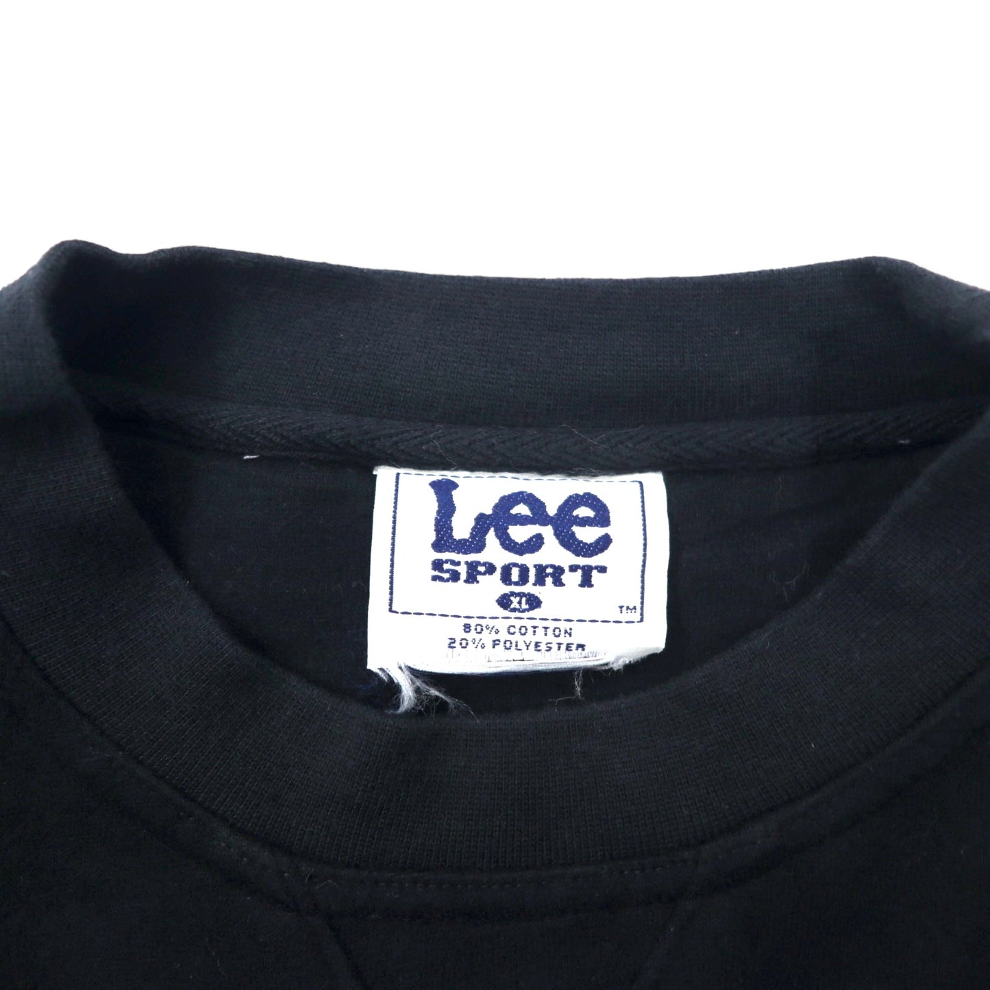 Lee SPORT 90年代 カレッジ スウェット XL ブラック コットン 裏起毛 PURDUE ビッグサイズ