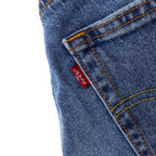 Levi's 511 Slim Fit Sideline Cut-Off Denim Pants Size 29 Blue Cotton Zipper Fly 04511-3327