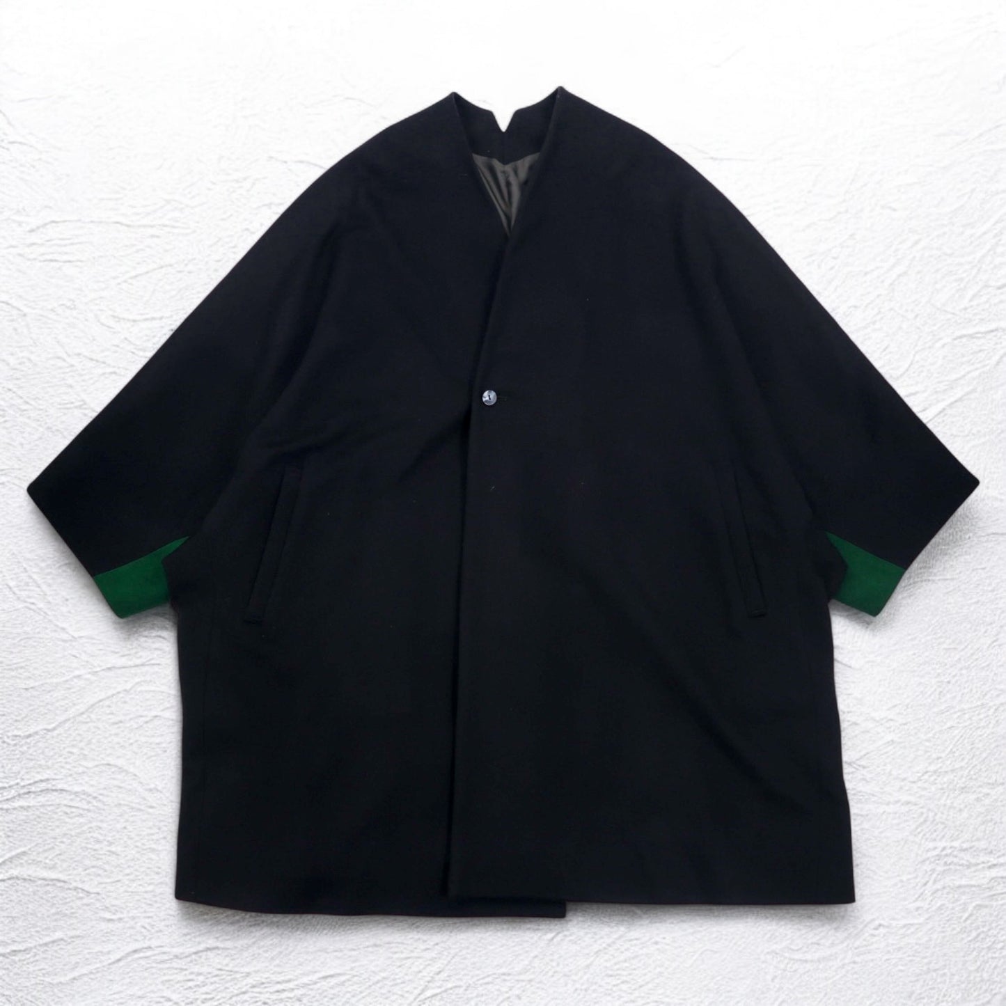 ka na ta dolman overcoat poncho FREE black wool cashmere made in japan