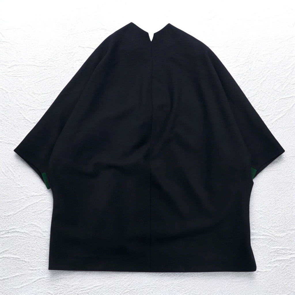 ka na ta dolman overcoat poncho FREE black wool cashmere made in japan