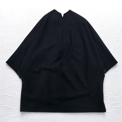 ka na ta dolman overcoat poncho FREE black wool cashmere made in japan