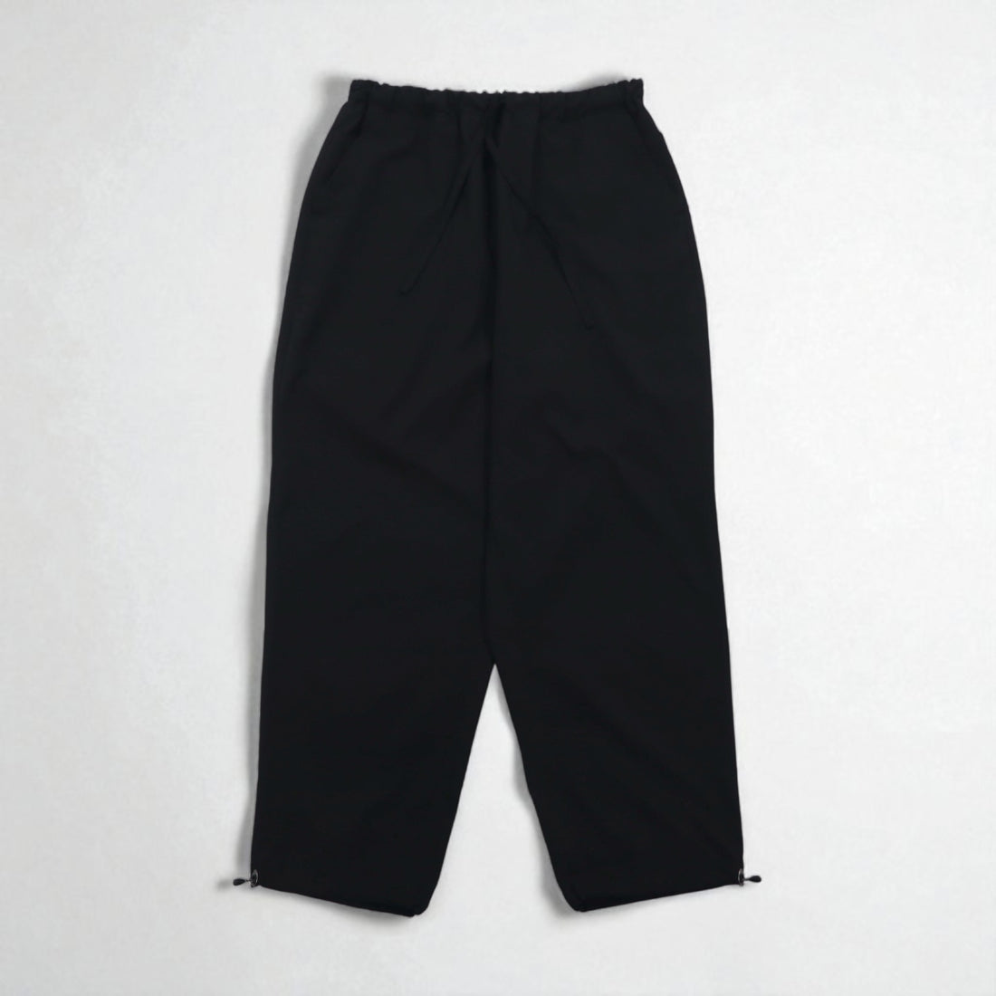 meanswhile ワイド イージーパンツ Dry Smooth Easy PT スラックス L ブラック Reflax ポリエステル ドローコード