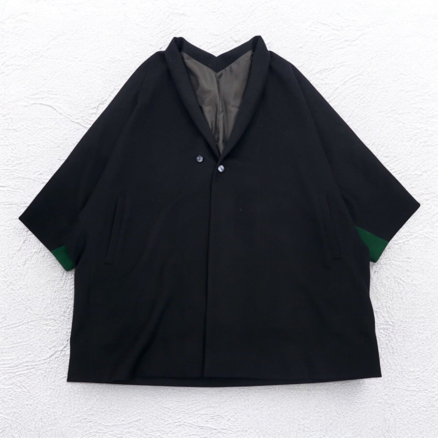 ka na ta dolman overcoat poncho FREE black wool cashmere made in japan