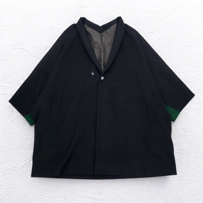 ka na ta dolman overcoat poncho FREE black wool cashmere made in japan