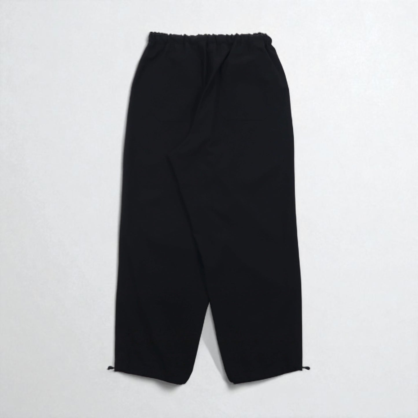 meanswhile ワイド イージーパンツ Dry Smooth Easy PT スラックス L ブラック Reflax ポリエステル ドローコード