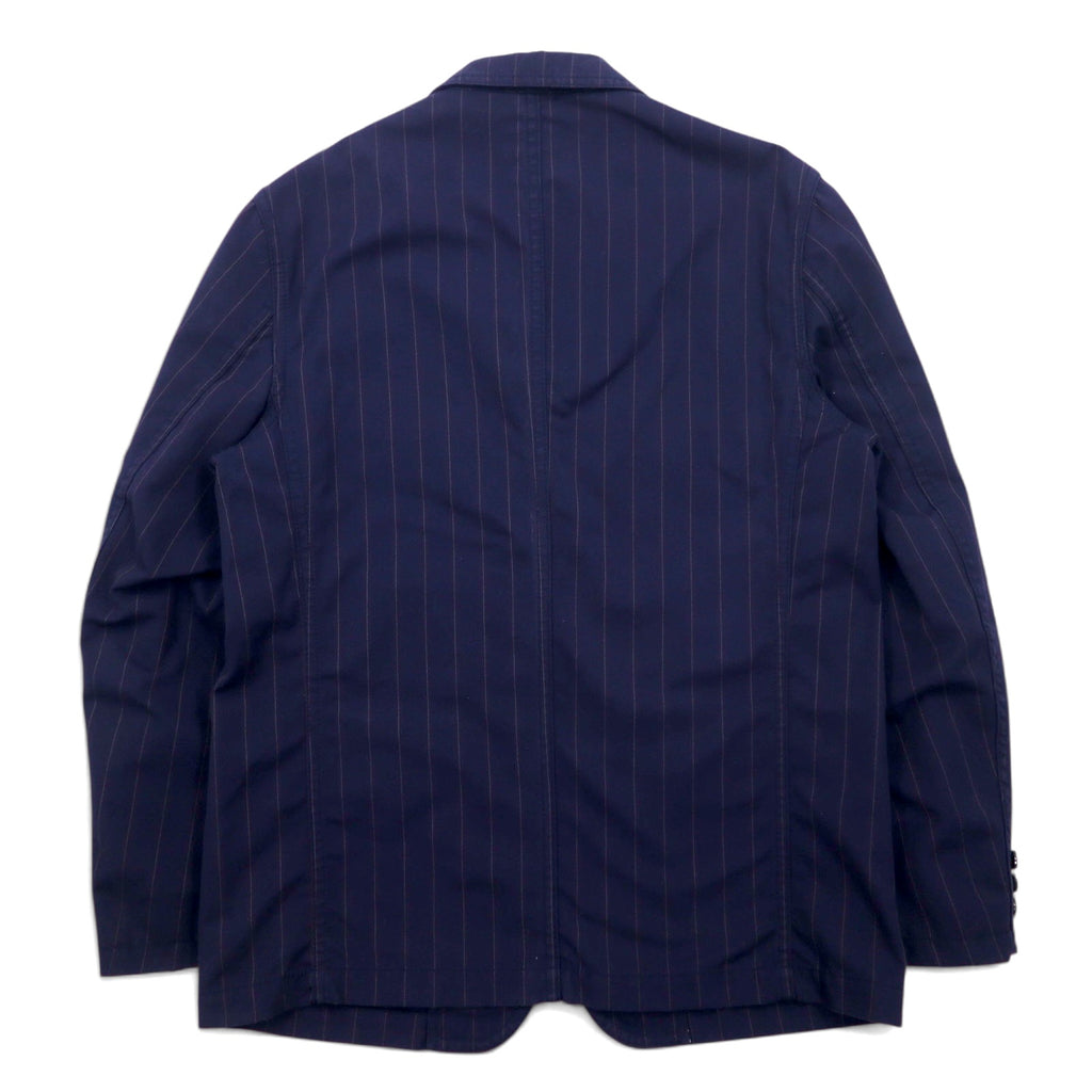 COMME des GARCONS HOMME 3B Tailored Jacket M Navy Stripe Polyester Cotton HM-J027 Made in Japan