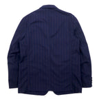 COMME des GARCONS HOMME 3B Tailored Jacket M Navy Stripe Polyester Cotton HM-J027 Made in Japan