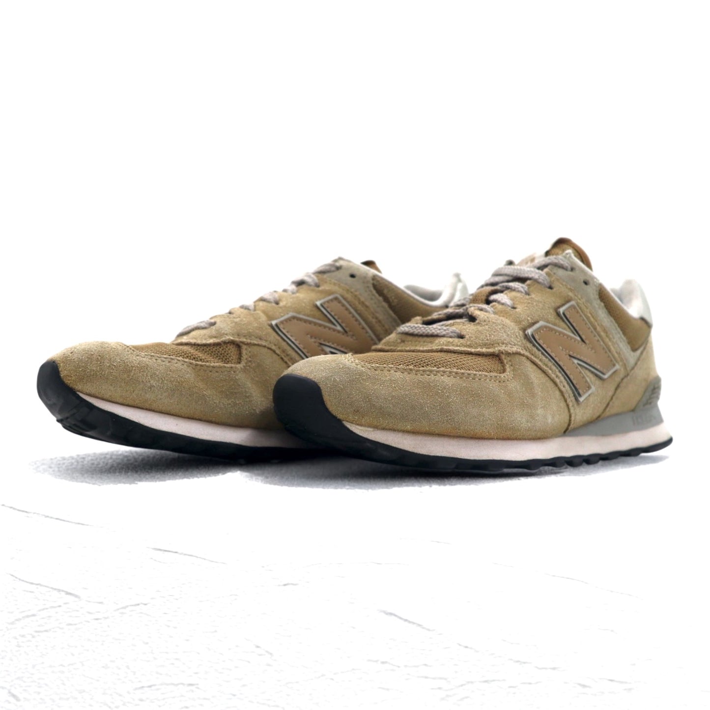 new balance 574 sneakers 26.5cm beige suede ML574EBE