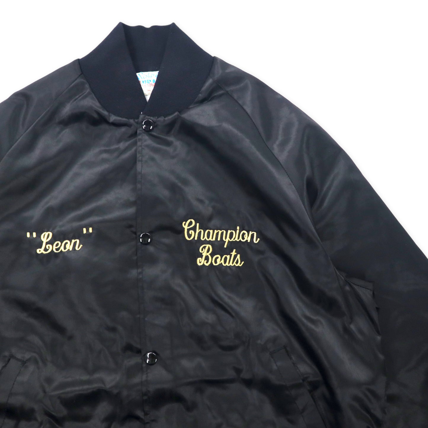 WESTARK USA MADE 90s Nylon Varsity Jacket M Black Champion Beats 