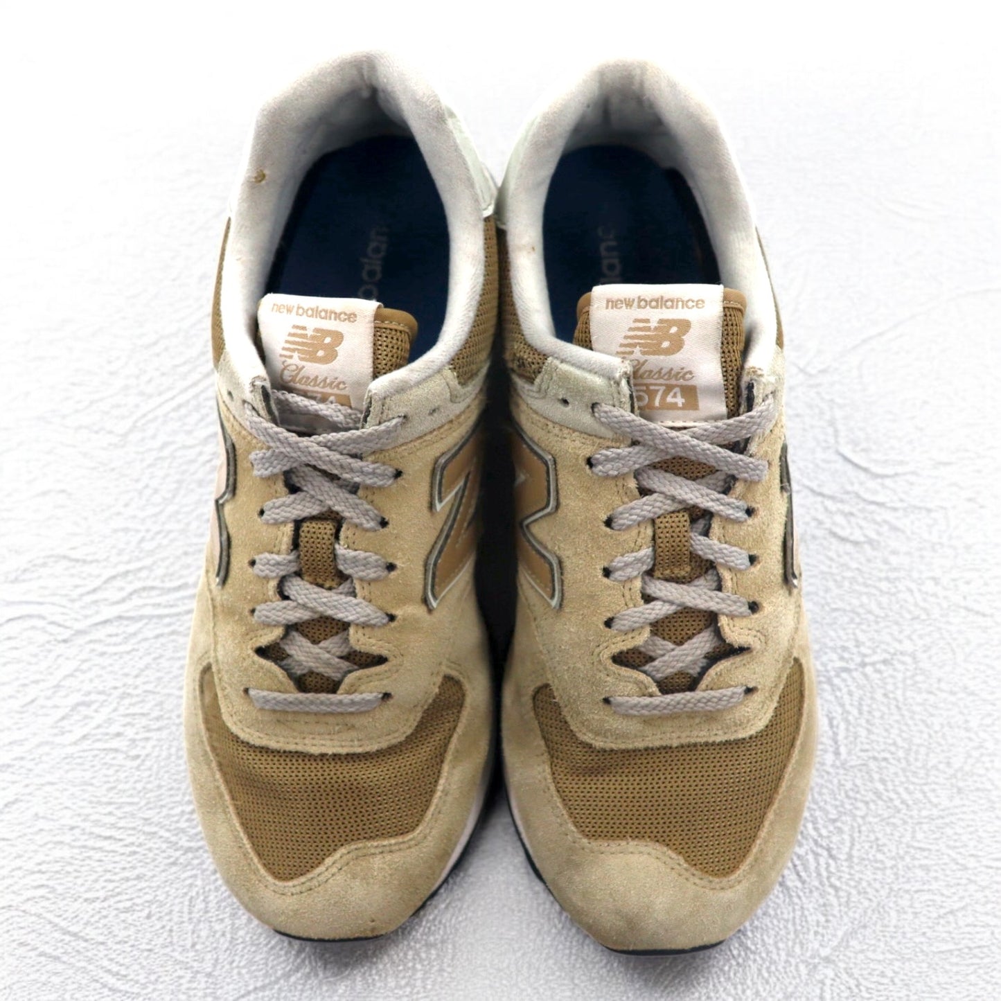new balance 574 sneakers 26.5cm beige suede ML574EBE
