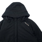 Polo by Ralph Lauren 3WAY Down Jacket, Padded, L, Black, Polyester, Removable Quilted Liner, Removable Parka, TROOPER JACKET