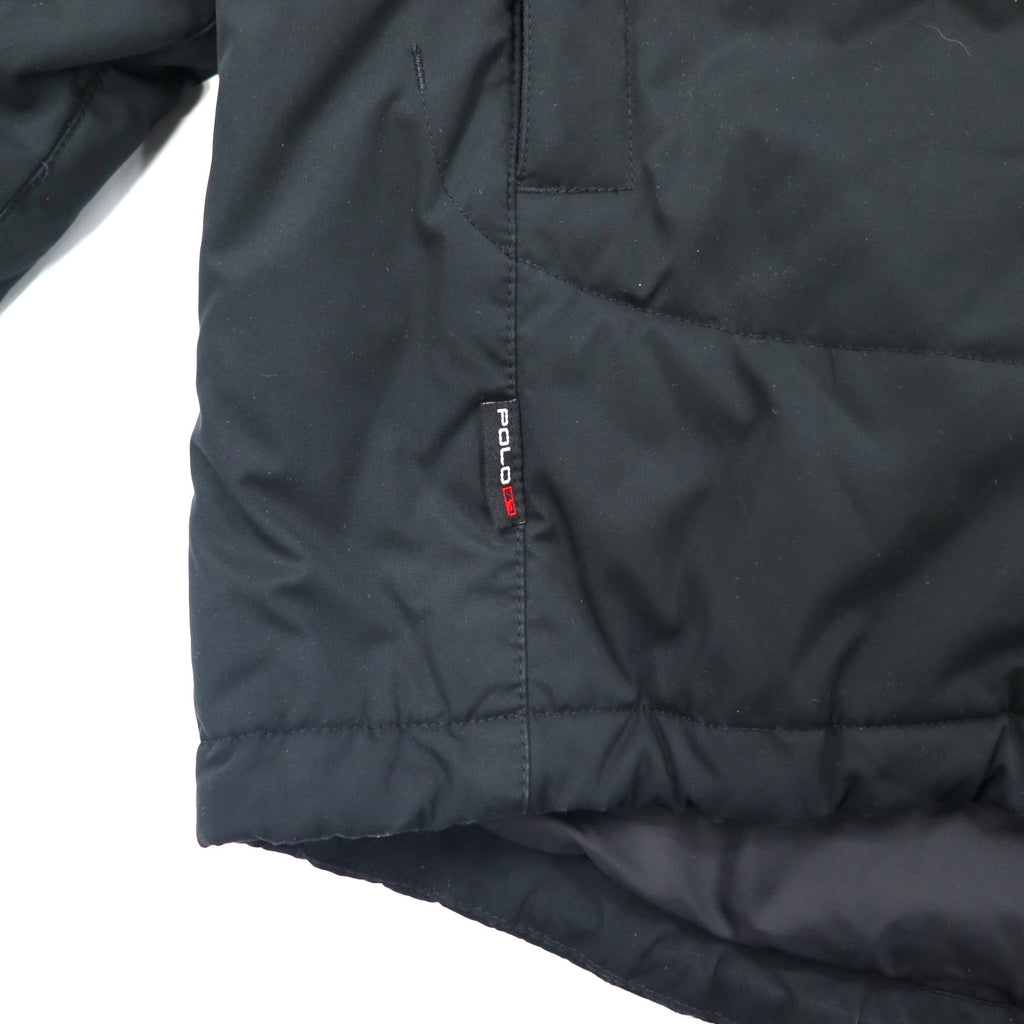 Polo by Ralph Lauren 3WAY Down Jacket, Padded, L, Black, Polyester, Removable Quilted Liner, Removable Parka, TROOPER JACKET