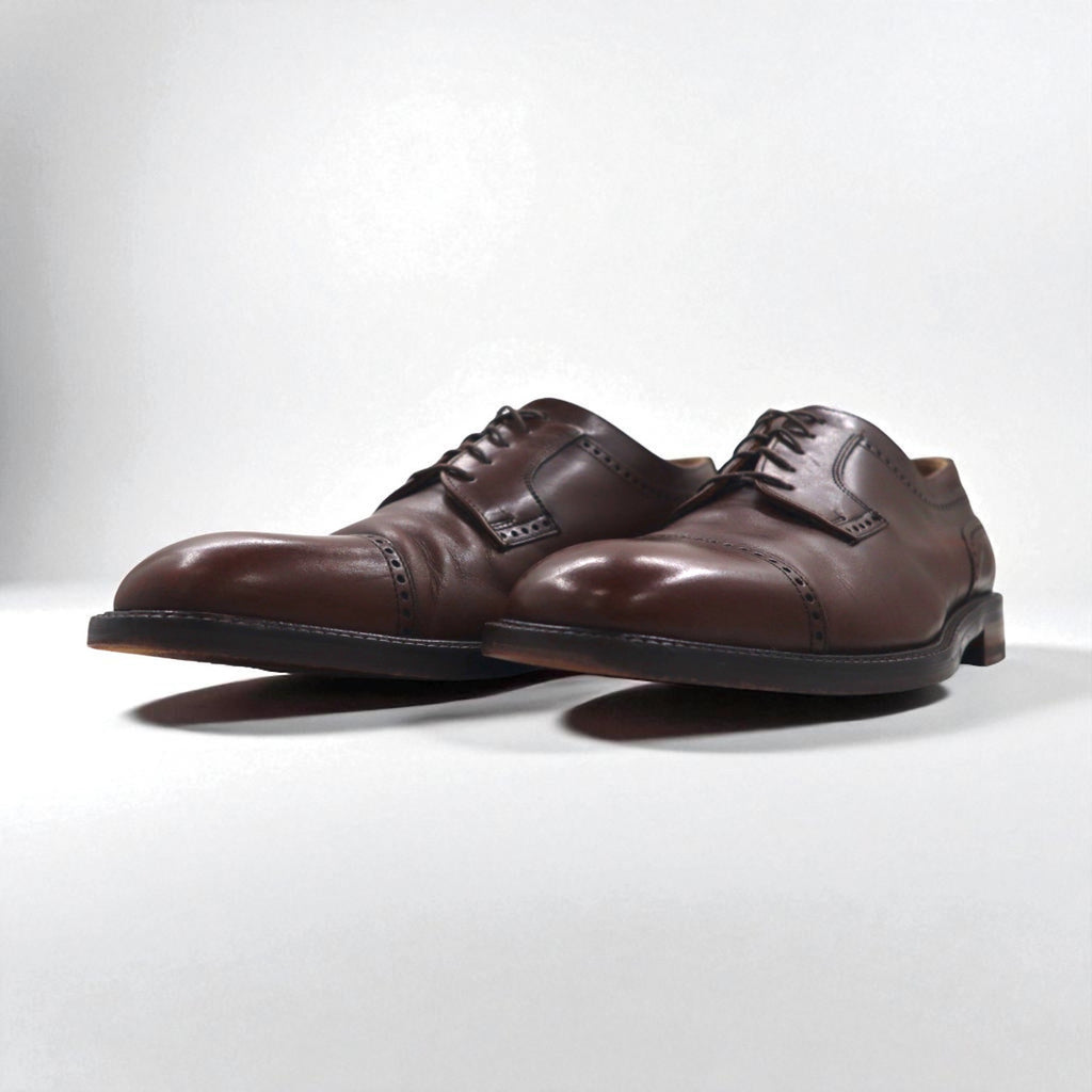 FLORSHEIM Imperial Made in Italy Straight Tip Dress Shoes 27cm Brown Leather 93681