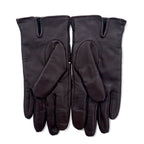 DAKS Leather Gloves, Brown, Wool, Unisex