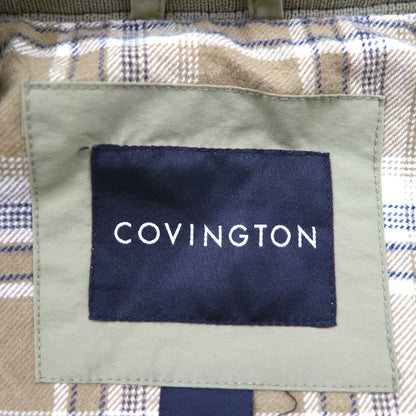 00s Vintage Harrington Jacket, Swing Top, XL, Beige, Check Lining, COVINGTON