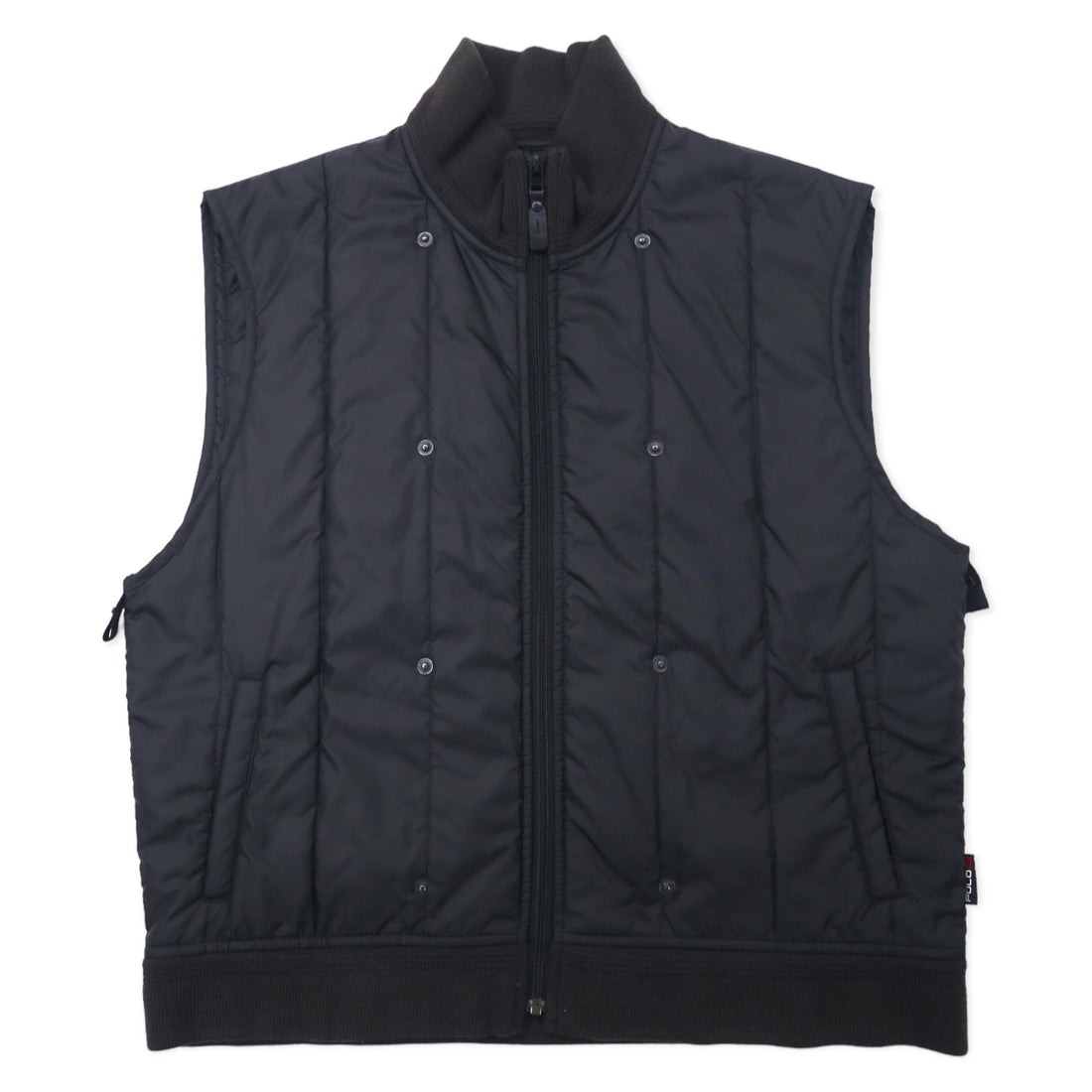 Polo by Ralph Lauren 3WAY Down Jacket, Padded, L, Black, Polyester, Removable Quilted Liner, Removable Parka, TROOPER JACKET