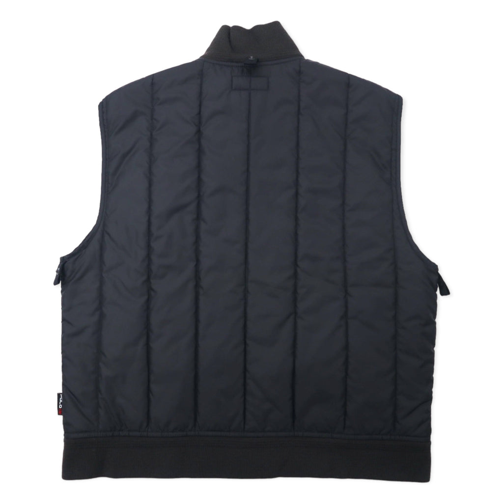 Polo by Ralph Lauren 3WAY Down Jacket, Padded, L, Black, Polyester, Removable Quilted Liner, Removable Parka, TROOPER JACKET