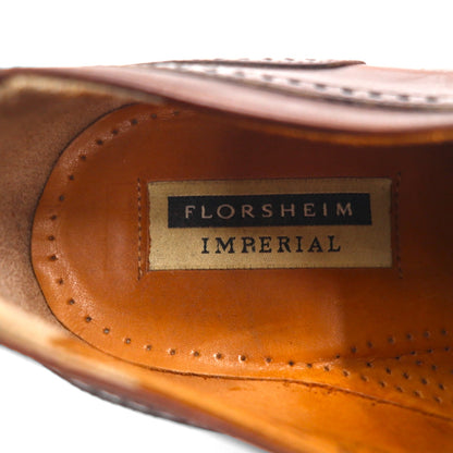 FLORSHEIM イタリア製 インペリアル IMPERIAL ストレートチップ ドレスシューズ 27cm ブラウン レザー 93681