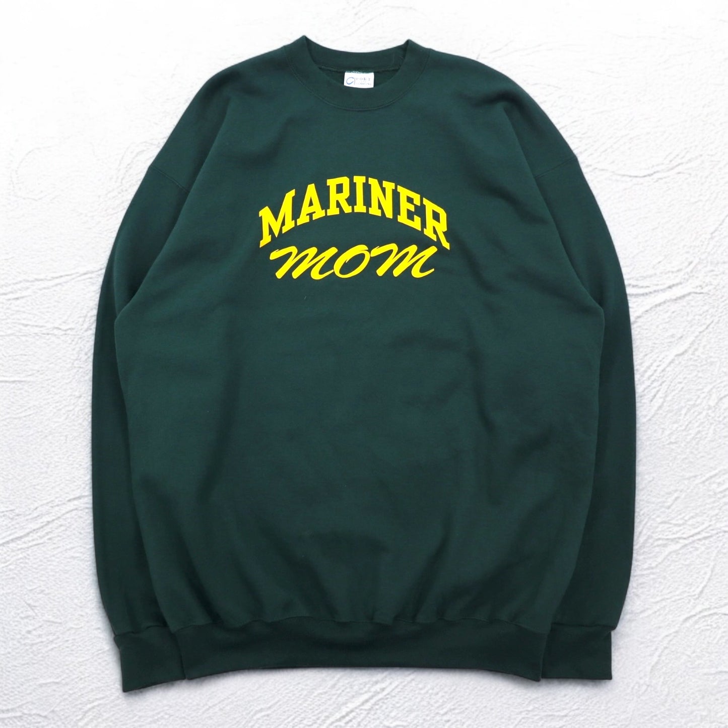 PORT & COMPANY カレッジプリント スウェット XL グリーン 裏起毛 アーチロゴ MARINER ホンジュラス製
