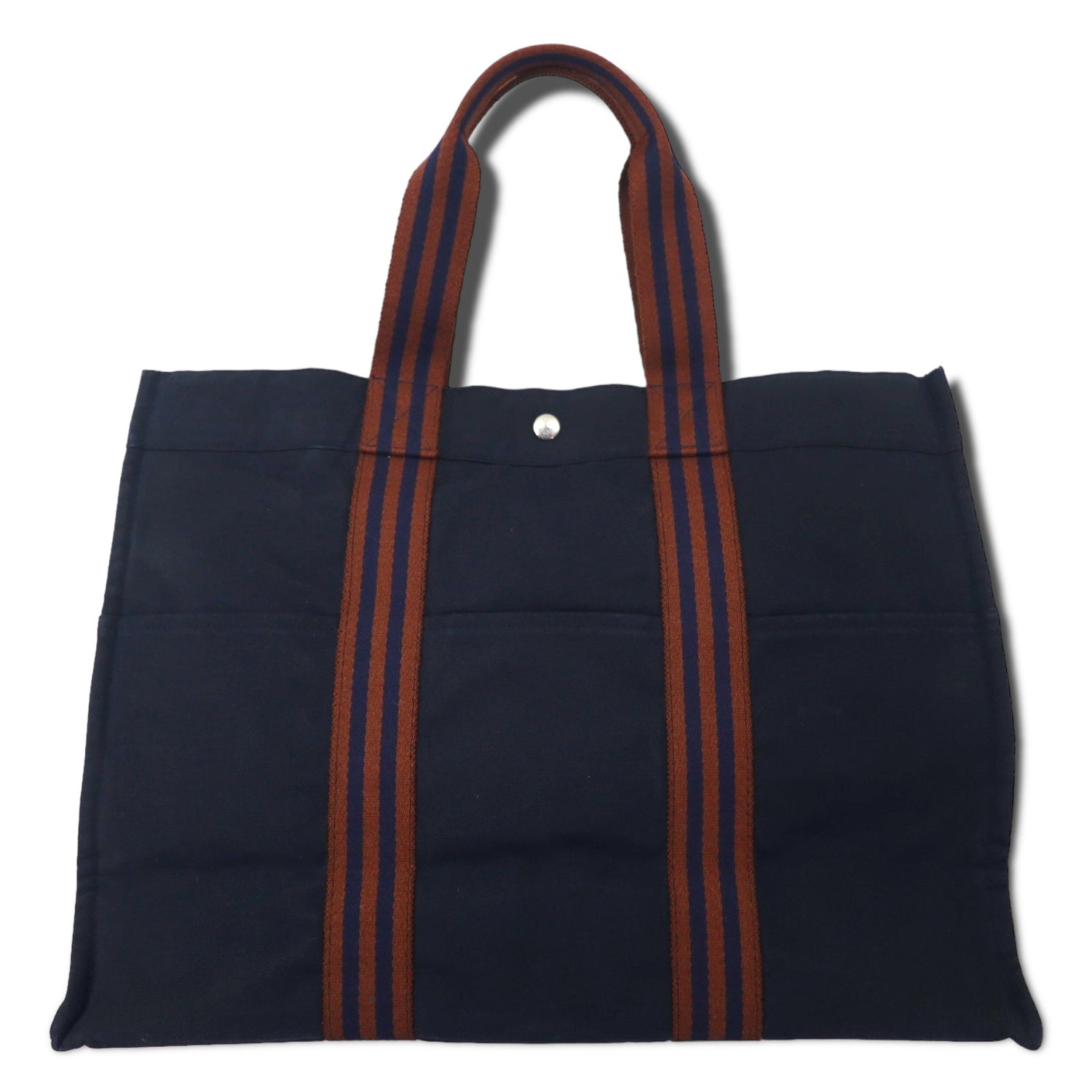 HERMES MADE Fooltu GM canvas tote bag navy cotton – 日本然リトテ