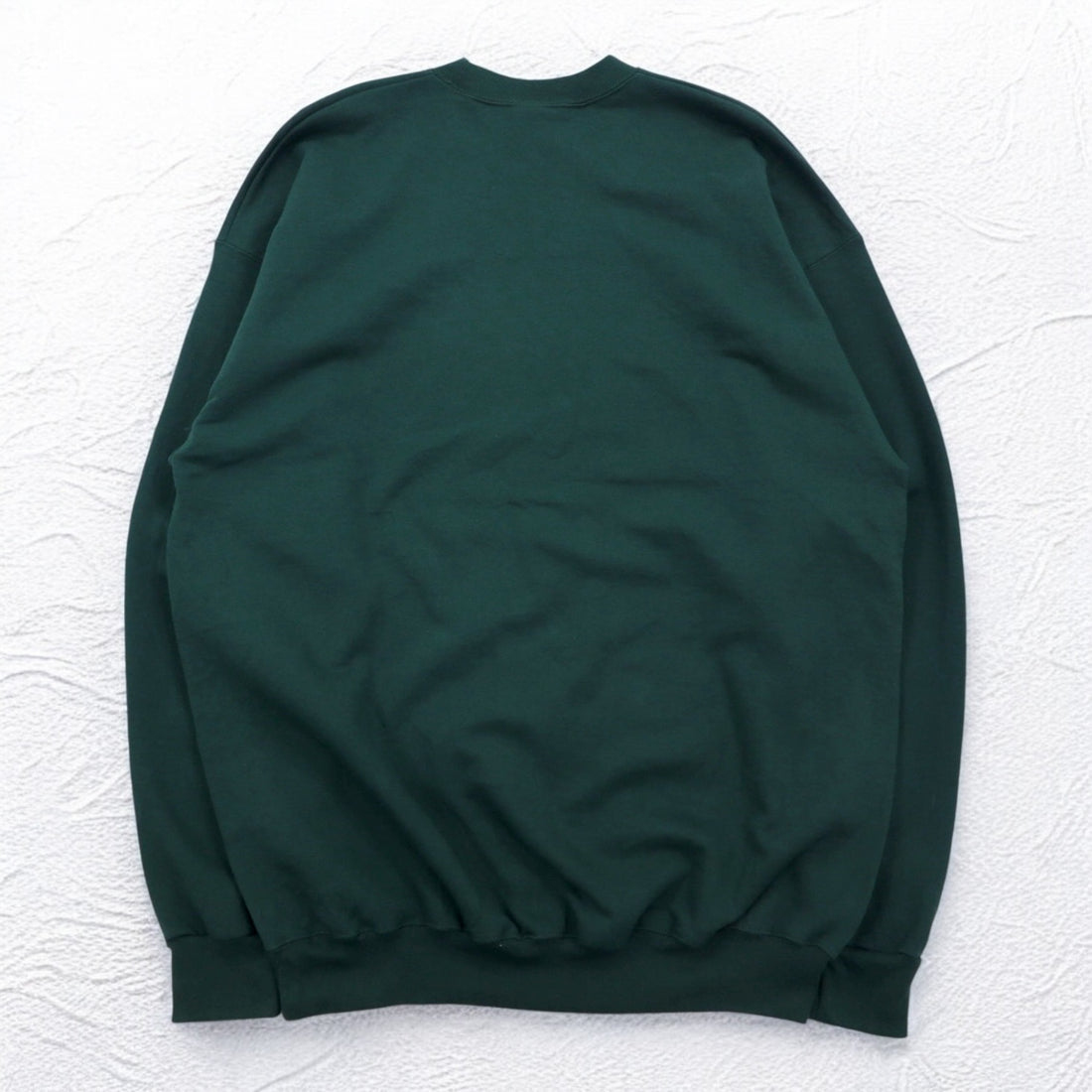 PORT &amp; COMPANY College Print Sweatshirt XL Green Fleece Lined Arch Logo MARINER Made in Honduras