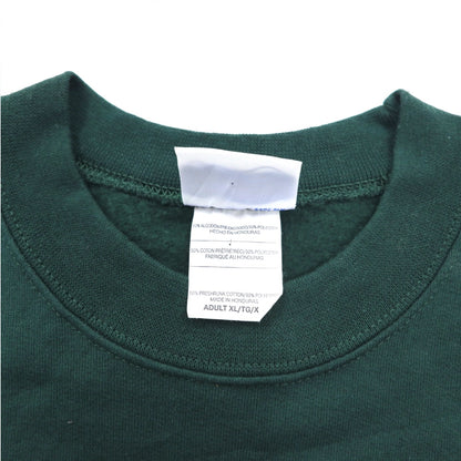 PORT & COMPANY カレッジプリント スウェット XL グリーン 裏起毛 アーチロゴ MARINER ホンジュラス製