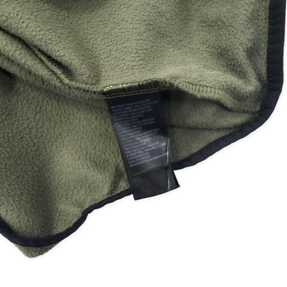 THE NORTH FACE フルジップ フリースジャケット フーディー XL ブラック カーキ ポリエステル ワンポイントロゴ刺繍
