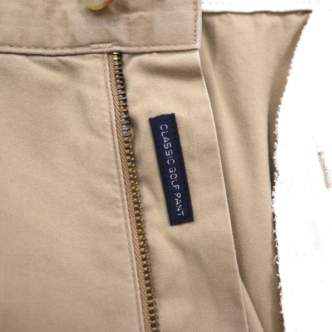 POLO GOLF RALPH LAUREN 90s 2-pleat wide-leg chino pants, size L, beige, cotton
