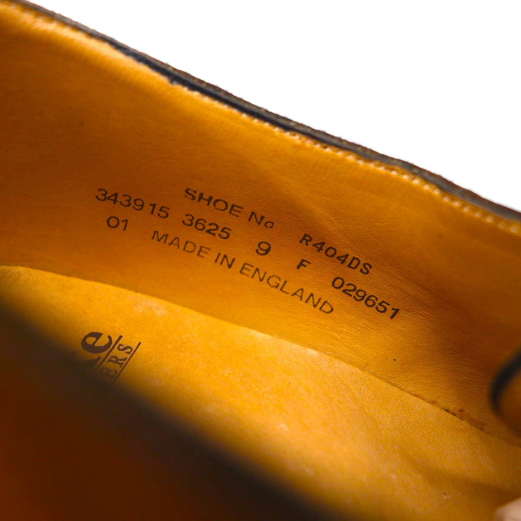 Loake British-made monk strap dress shoes, size 28cm, suede, brass buckle, R404DS, unused, Goodyear welt construction