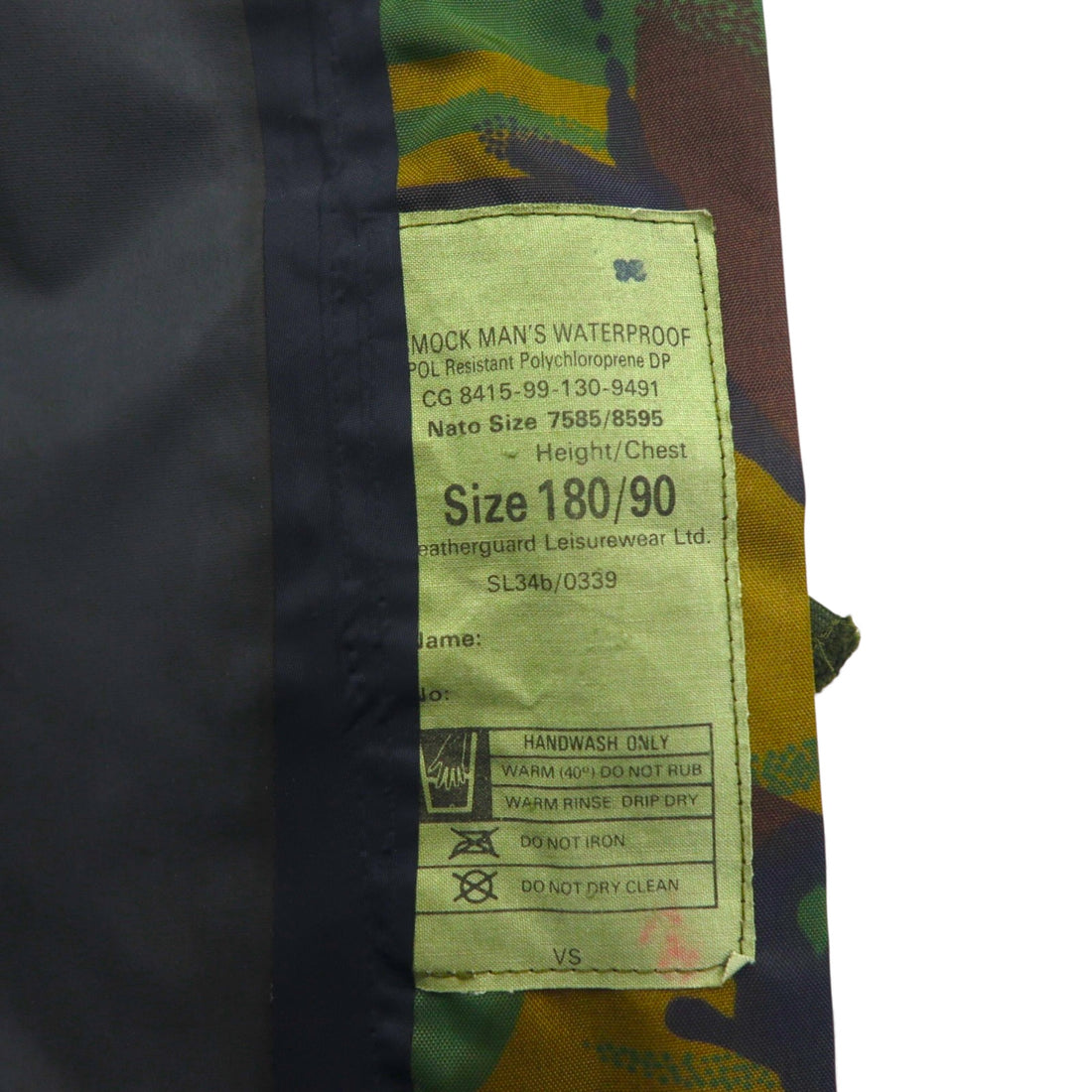 90s Vintage British Army Smock, British Army DPM Smock Parka, Rain Jacket, Mountain Parka, XL, Camouflage, Waterproof, 8415-00-130-9491, Weatherguard Leisurewear Ltd.