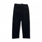 POST O'ALLS EZ TOP Velour Easy Pants, Size L, Black, 3602-V3, Made in Japan