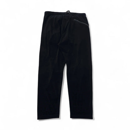 POST O'ALLS イージートップ E-Z TOP ベロア イージーパンツ L ブラック 3602-V3 日本製
