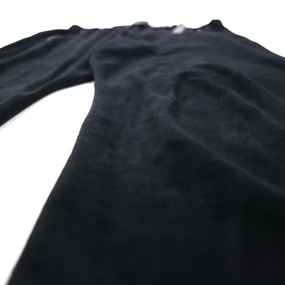 POST O'ALLS イージートップ E-Z TOP ベロア イージーパンツ L ブラック 3602-V3 日本製