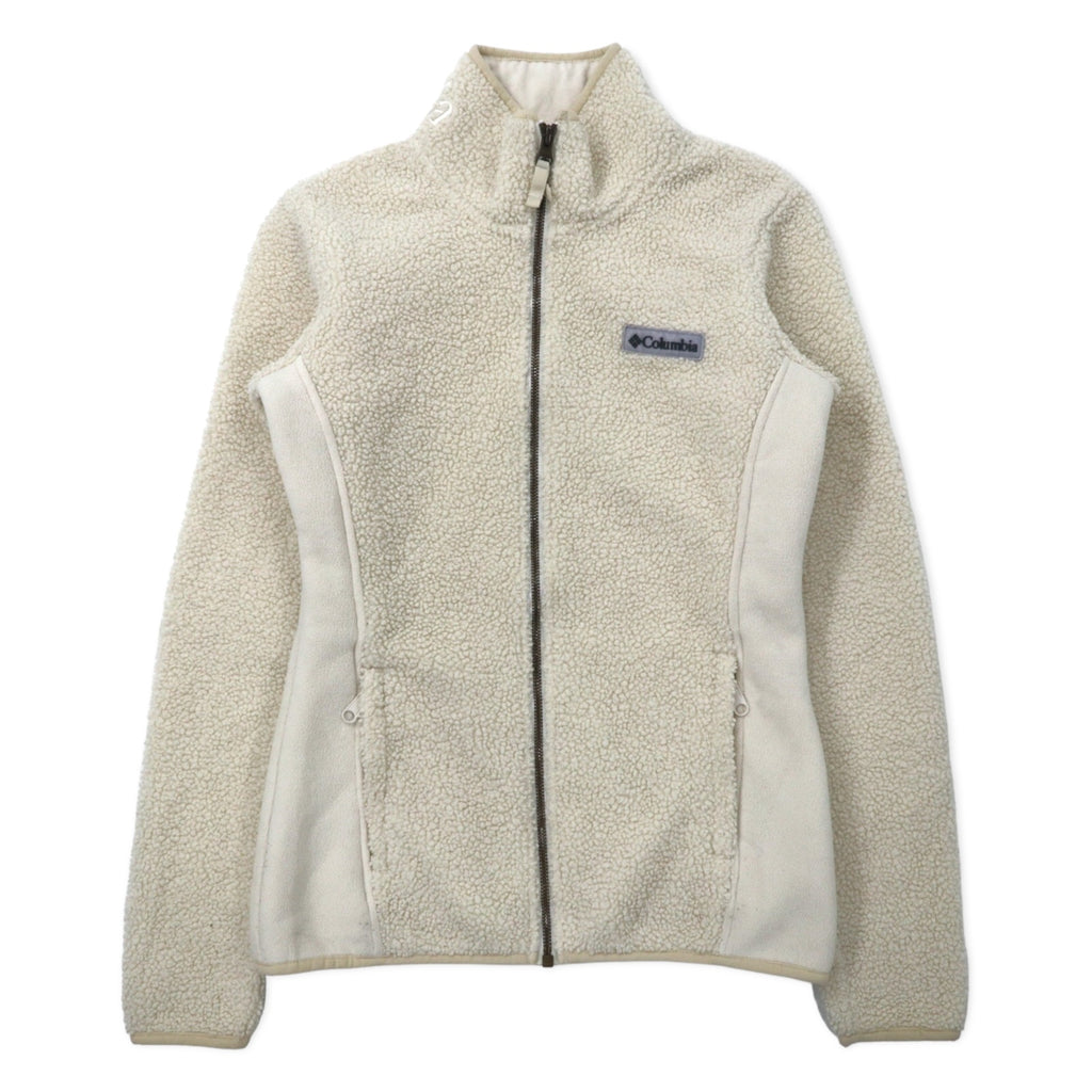 日本然リトテ-古着オンライン-Columbia フルジップ シェルパ フリースジャケット XS ホワイト ポリエステル Women's Fire Side II Sherpa Full Zip Fleece AK1315-Columbia Full Zip Sherpa Fleece Jacket XS White Polyester Women's Fire Side II Sherpa Full Zip Fleece AK1315
