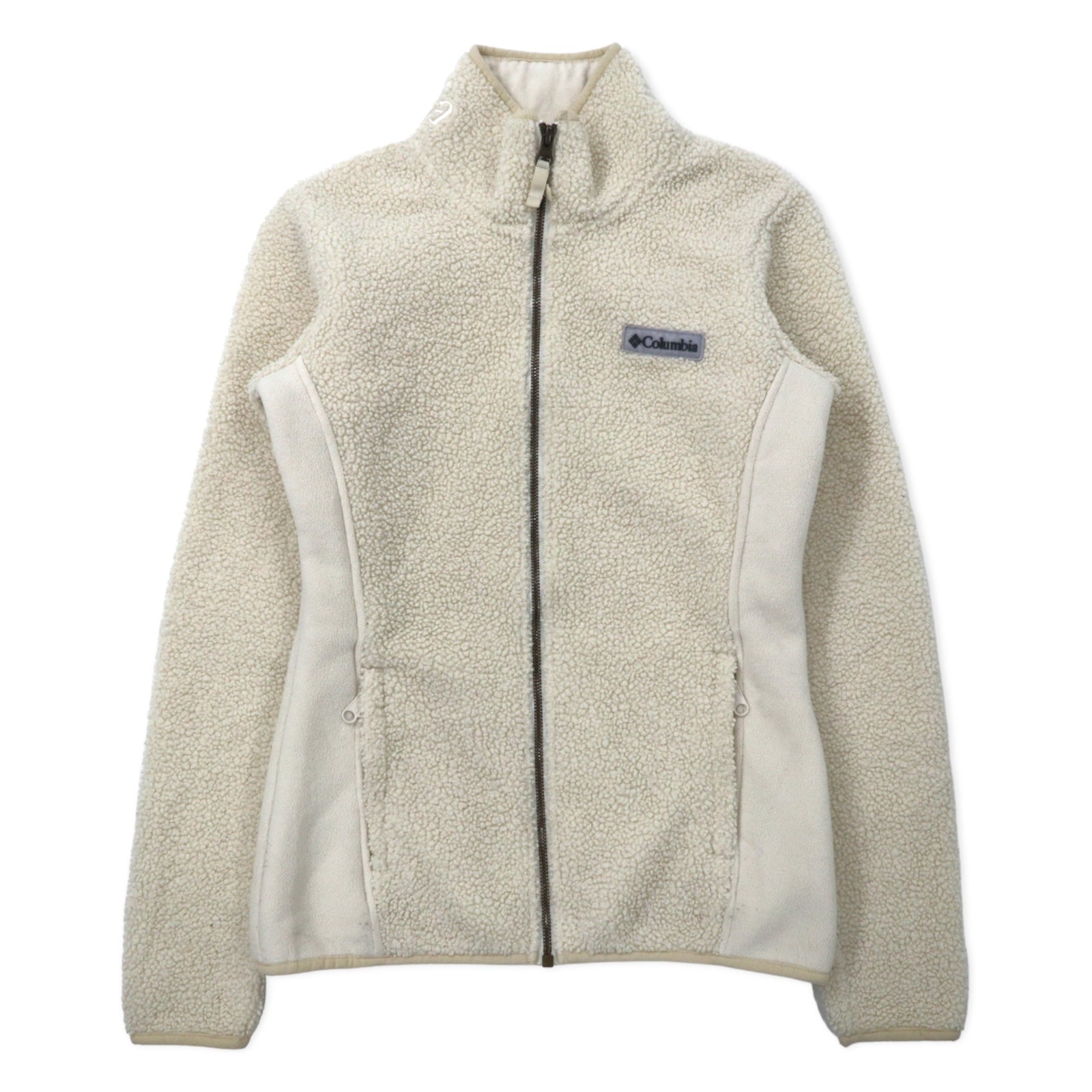 日本然リトテ-古着オンライン-Columbia フルジップ シェルパ フリースジャケット XS ホワイト ポリエステル Women's Fire Side II Sherpa Full Zip Fleece AK1315-Columbia Full Zip Sherpa Fleece Jacket XS White Polyester Women's Fire Side II Sherpa Full Zip Fleece AK1315