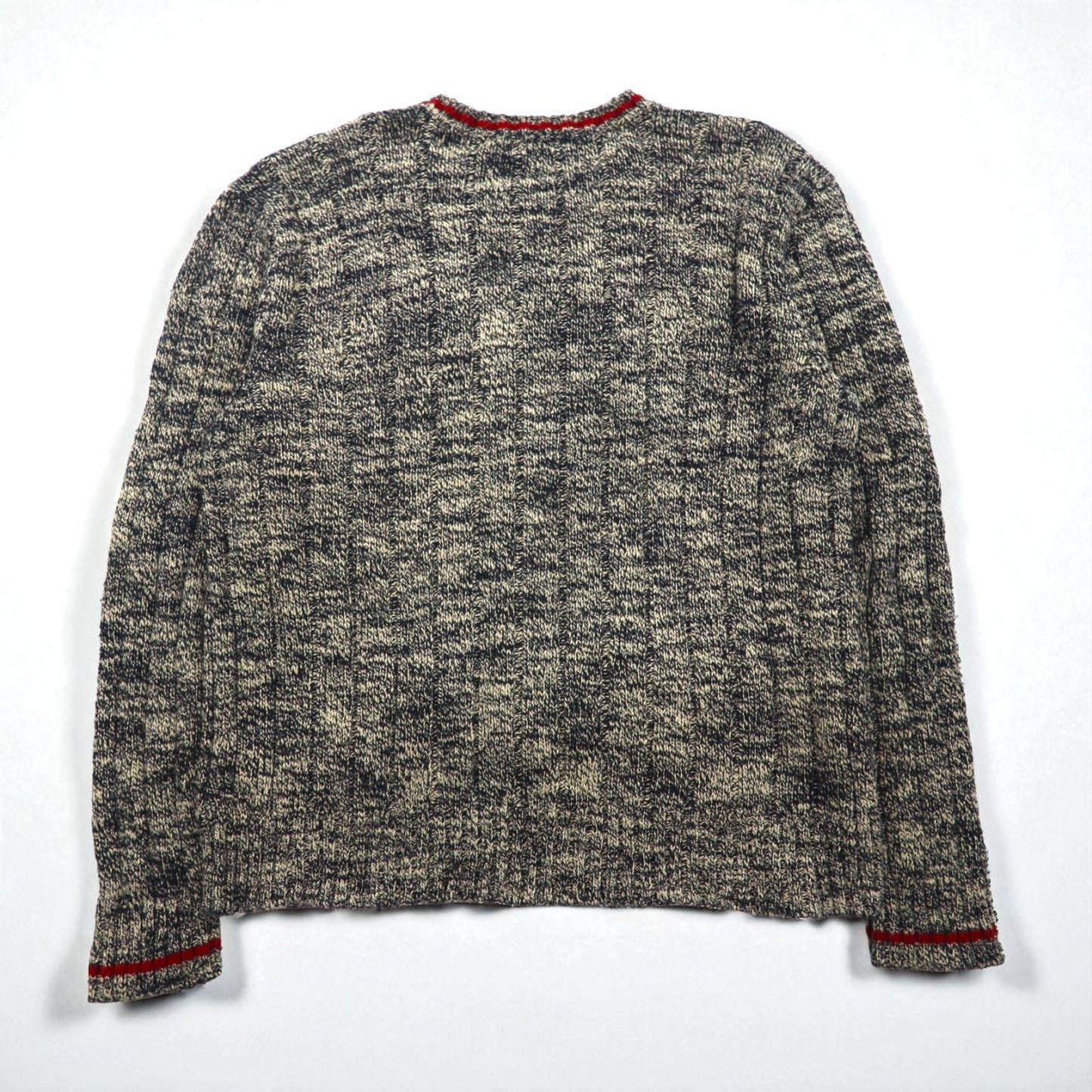 Polo Ralph Lauren ローゲージ ニット クルーネック セーター L ミックス グレー コットン