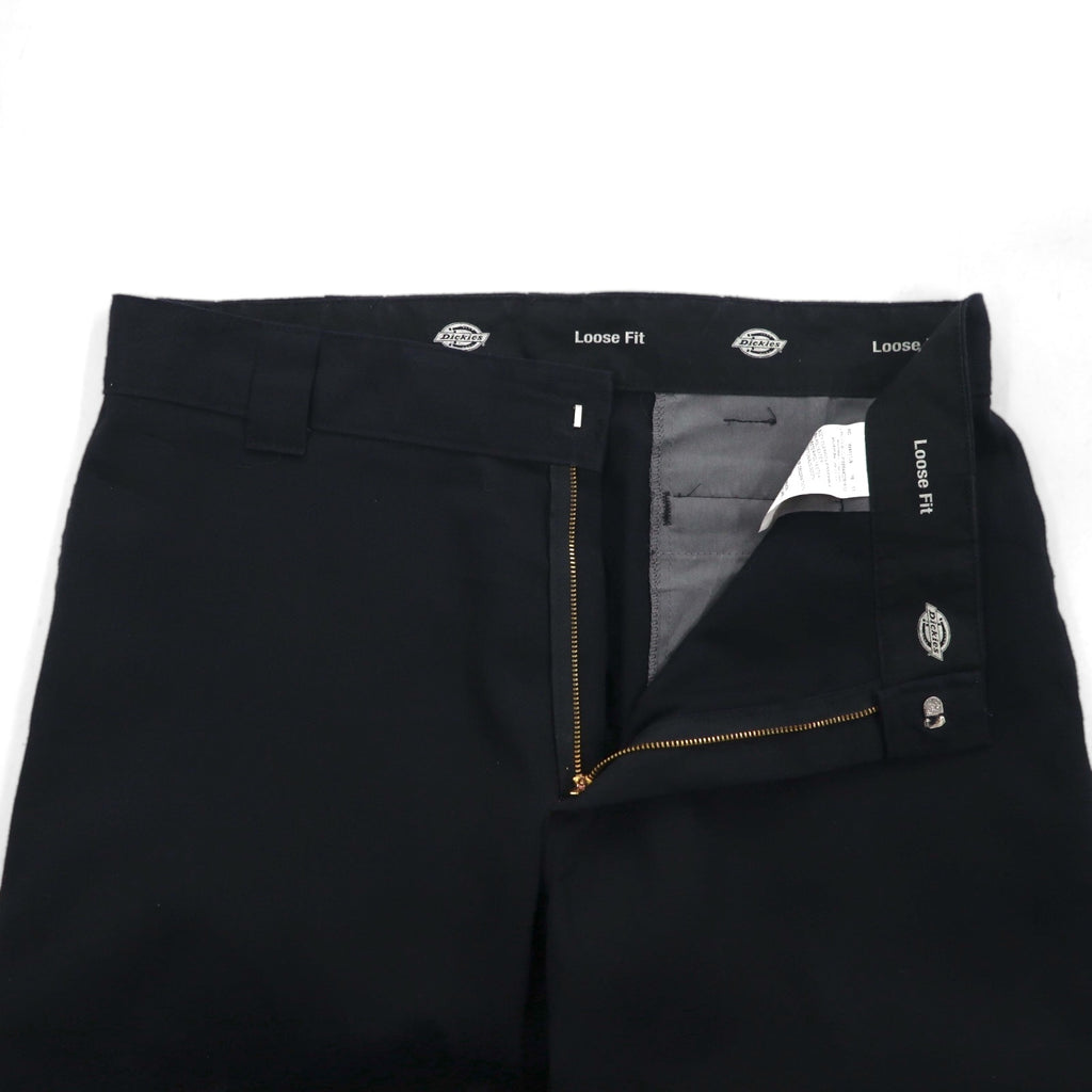 Dickies ルーズフィット LOOSE FIT ダブルニー ワークパンツ チノパンツ L ブラック 85283FBK メキシコ製
