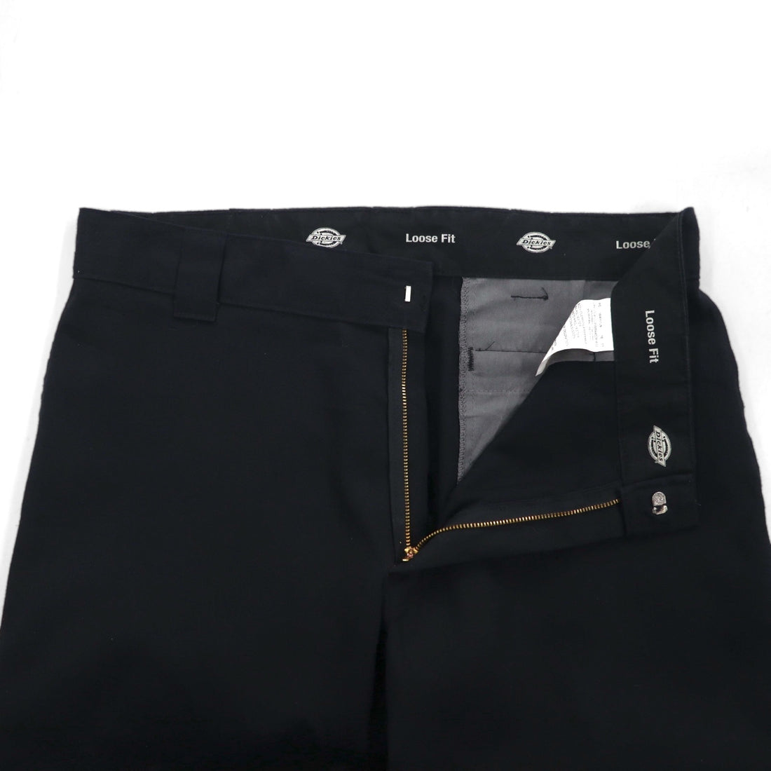 Dickies ルーズフィット LOOSE FIT ダブルニー ワークパンツ チノパンツ L ブラック 85283FBK メキシコ製