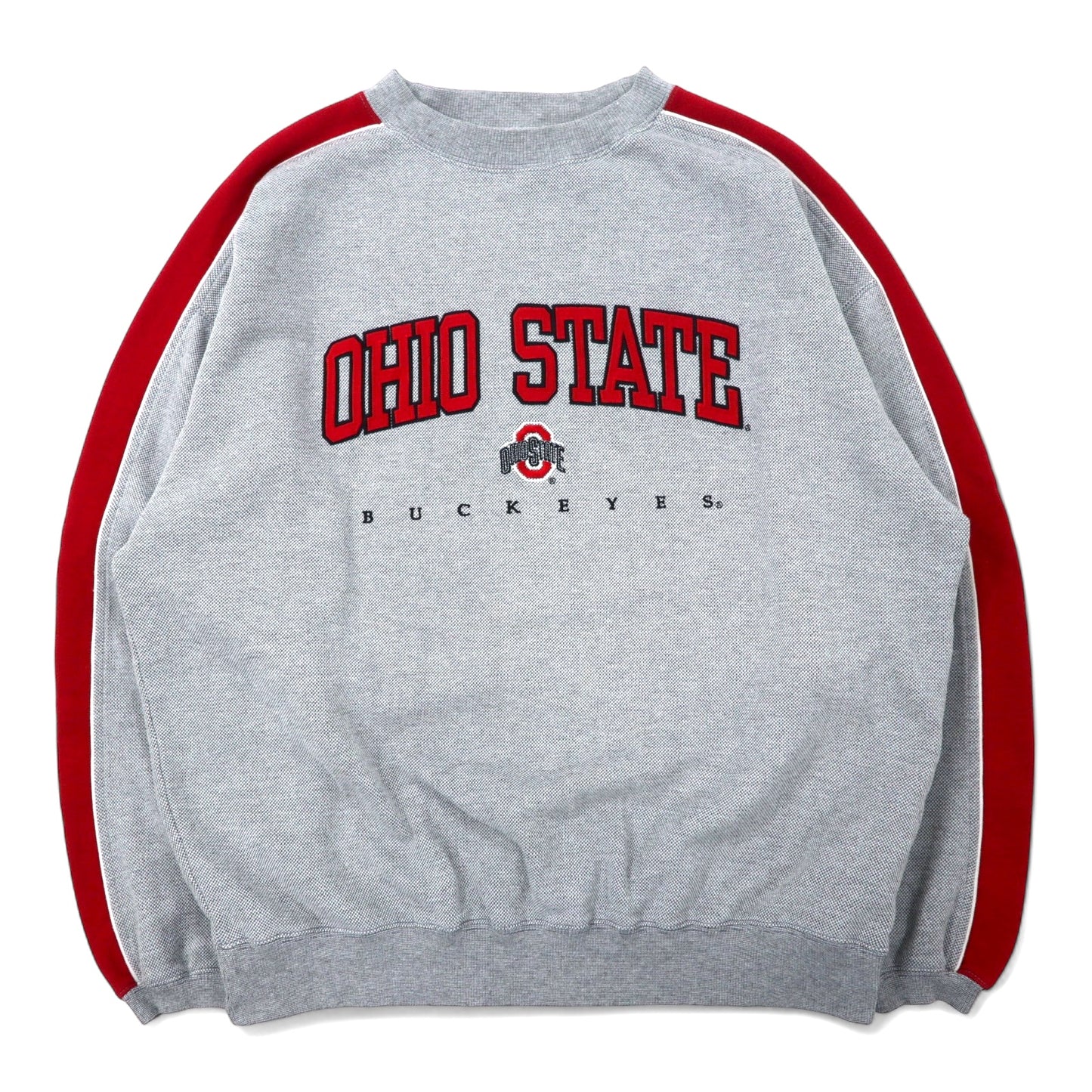 90年代 VARSITY CLASSICS by NCC カレッジ 刺繍 スウェット L グレー ポリエステル コットン NCAA フットボール OHIO STATE BUCKEYES