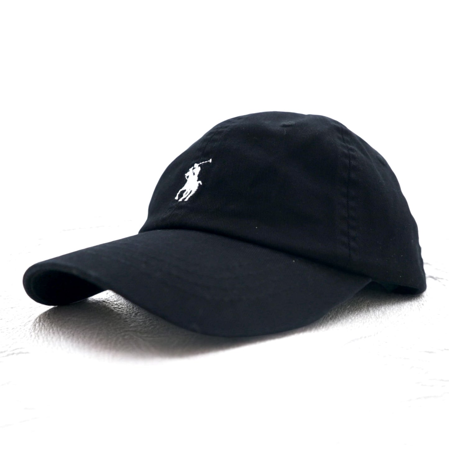 POLO RALPH LAUREN 6パネルキャップ 59cm ブラック コットン スモールポニー刺繍