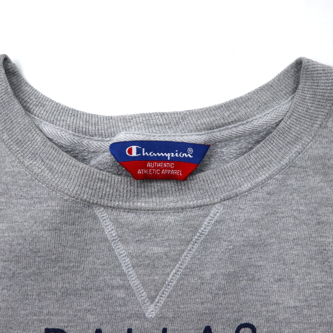 Champion Football Print Sweatshirt XL Grey Cotton NFL DALLAS COWBOYS Front V Big Size