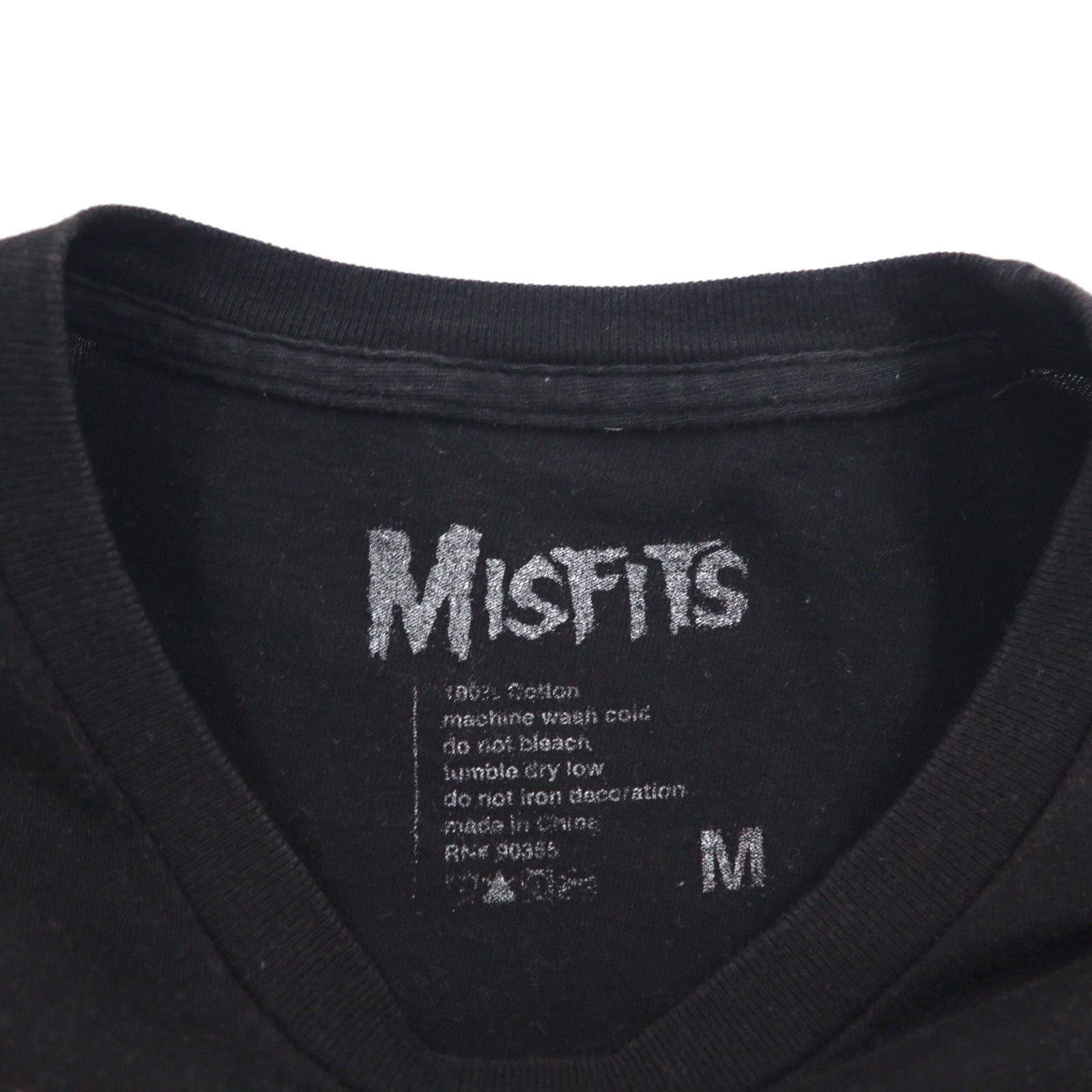 MISFITS Rock Band T-Shirt Size M Black Cotton Crimson Ghost – 日本