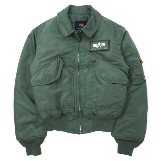 日本然リトテ-古着オンライン-ALPHA INDUSTRIES INC. フライトジャケット M カーキ ナイロン CWU-45 ミリタリー 8405-00-1001-1517-ALPHA INDUSTRIES INC. Flight Jacket M Khaki Nylon CWU-45 Military 8405-00-1001-1517