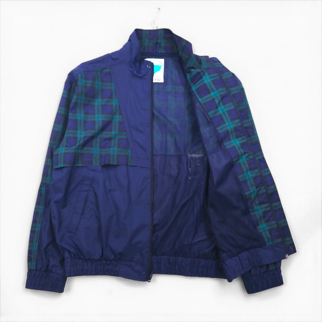 90s Vintage Windbreaker スポーツジャケット ナイロンジャケット XL ナイロン チェック Golf Life