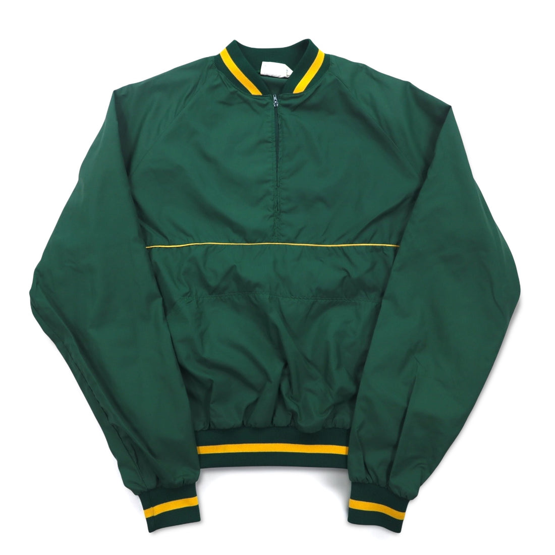 Made in USA 90s DOHERTY DUNNE Ribline Half Zip Nylon Jacket, Piste, L, Green