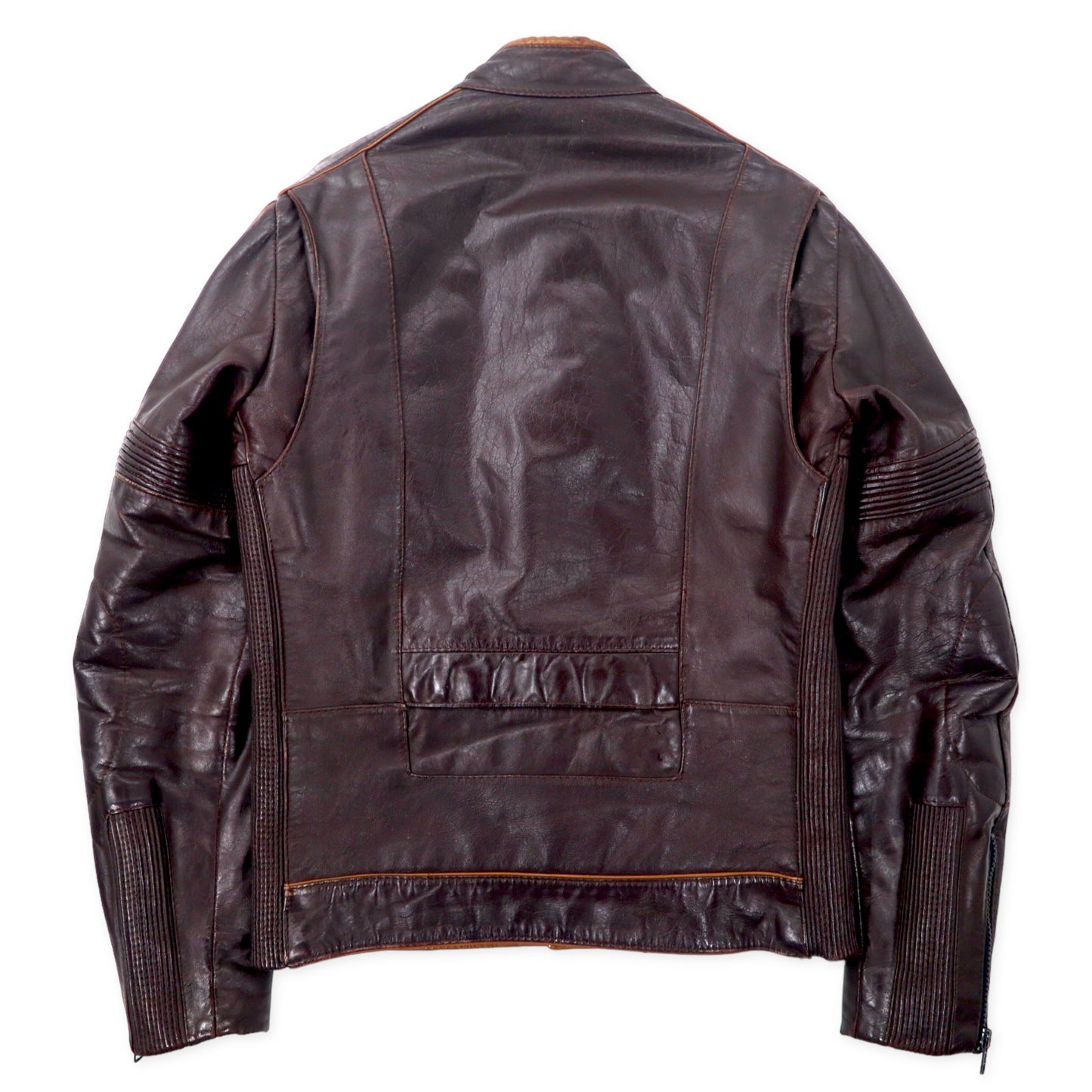 GOLDEN CROWN by BRISTOL Canada MADE 70's Single Riders Leather