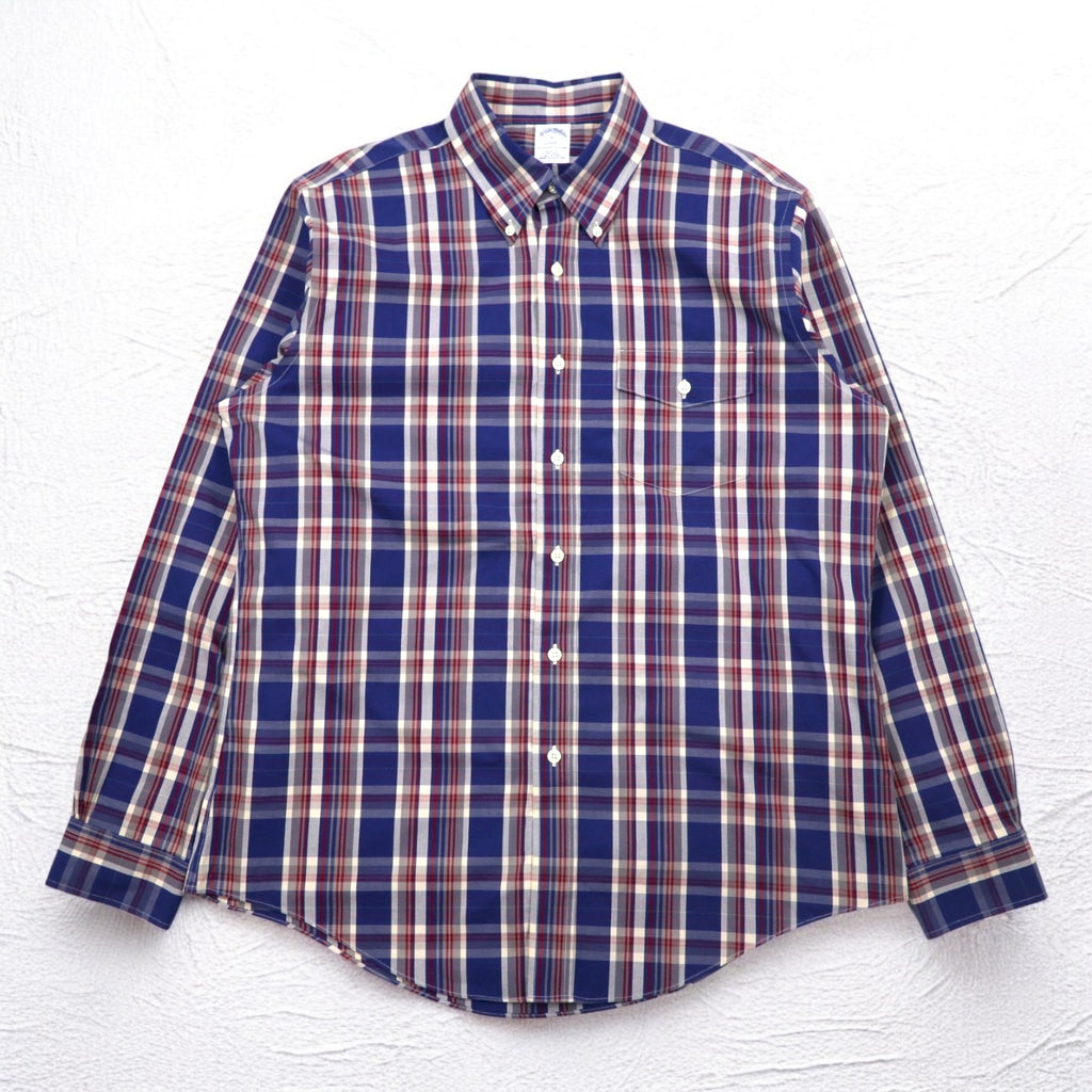 Brooks Brothers 346 Button Down Shirt L Multicolor Chest Pocket THE ORIGINAL POLO SHIRT