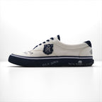 Ralph Lauren ローカットスニーカー 25.5cm キャンバス THORTON Ⅲ-NE スカル ワッペン 01087 J18